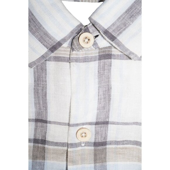 Tommy Bahama 100% Linen Plaid Button Down Shirt Size Large - Picture 10 of 16